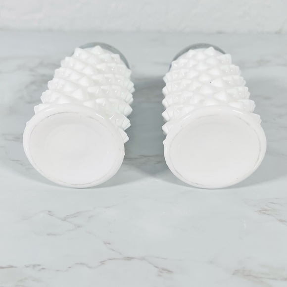 Vintage Hobnail Salt and Pepper Shakers - Picture 3 of 5